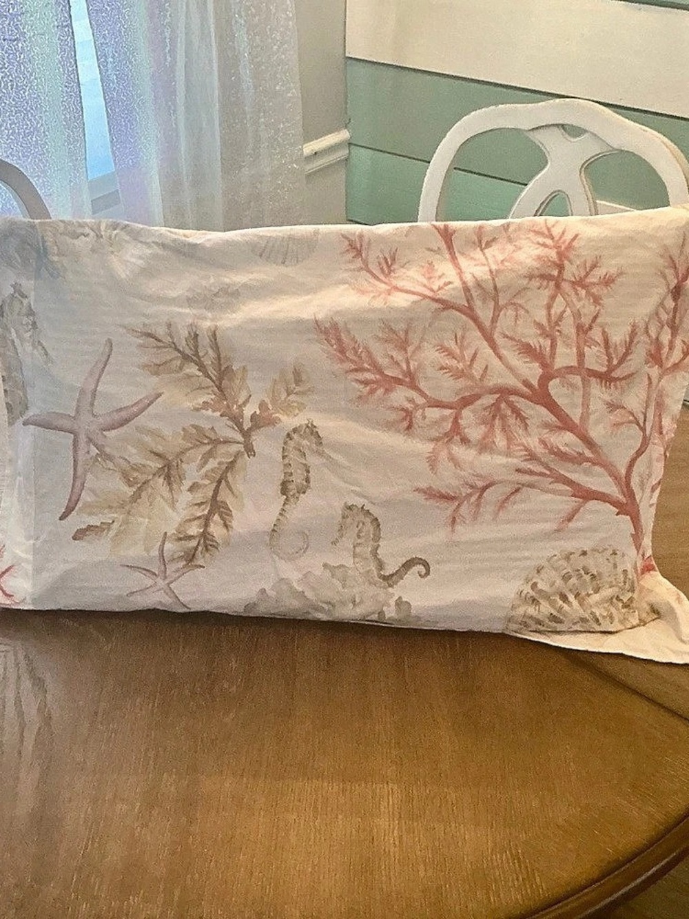 Pottery Barn Atlantic Seashell Euro Shams (Set/2) King Coral